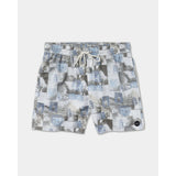 RVCA RVCA Men's Barnes Elastic Swim Short 17" - White White S Mens Elastic Casual Trunks