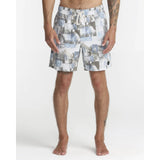 RVCA RVCA Men's Barnes Elastic Swim Short 17" - White White S Mens Elastic Casual Trunks