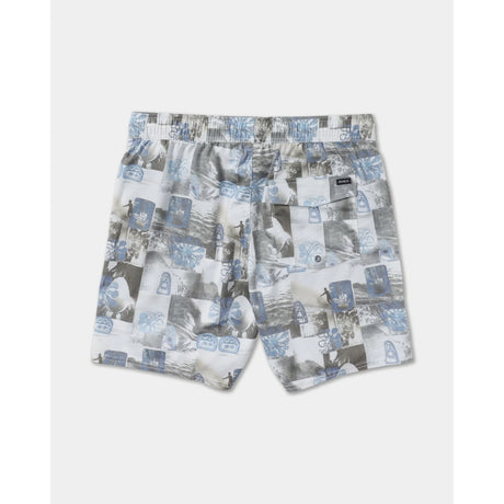 RVCA RVCA Men's Barnes Elastic Swim Short 17" - White White S Mens Elastic Casual Trunks