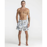 RVCA RVCA Men's Barnes Elastic Swim Short 17" - White White S Mens Elastic Casual Trunks
