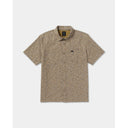 RVCA RVCA Men's Breezy Short Sleeve Shirt - Coyote Coyote S Mens Button Up Short Sleeve Shirts