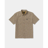 RVCA RVCA Men's Breezy Short Sleeve Shirt - Coyote Coyote S Mens Button Up Short Sleeve Shirts
