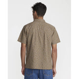 RVCA RVCA Men's Breezy Short Sleeve Shirt - Coyote Coyote S Mens Button Up Short Sleeve Shirts