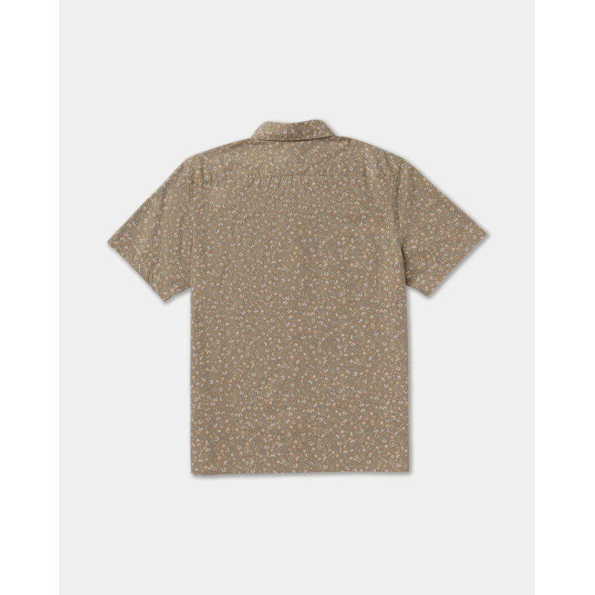 RVCA RVCA Men's Breezy Short Sleeve Shirt - Coyote Coyote S Mens Button Up Short Sleeve Shirts