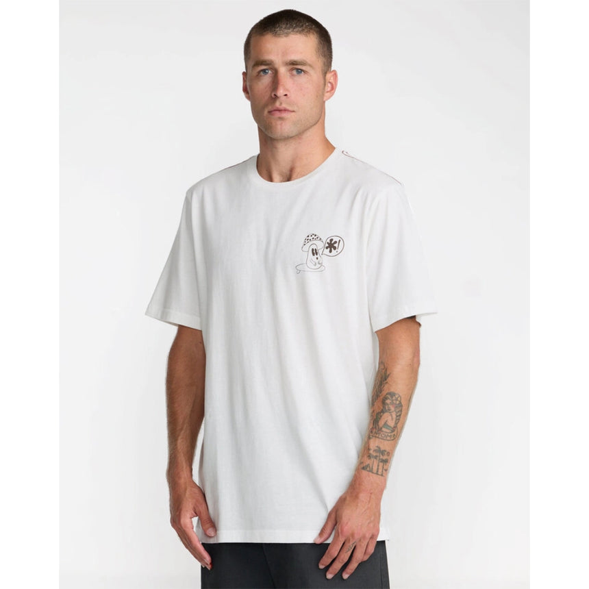 RVCA RVCA Men's Bryce Bloom Short Sleeve Shirt - Antique White Antique White S Mens T-Shirts