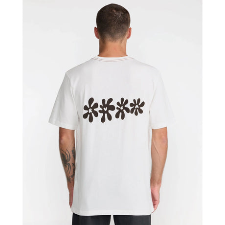 RVCA RVCA Men's Bryce Bloom Short Sleeve Shirt - Antique White Antique White S Mens T-Shirts