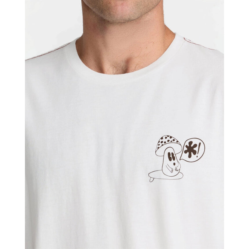 RVCA RVCA Men's Bryce Bloom Short Sleeve Shirt - Antique White Antique White S Mens T-Shirts