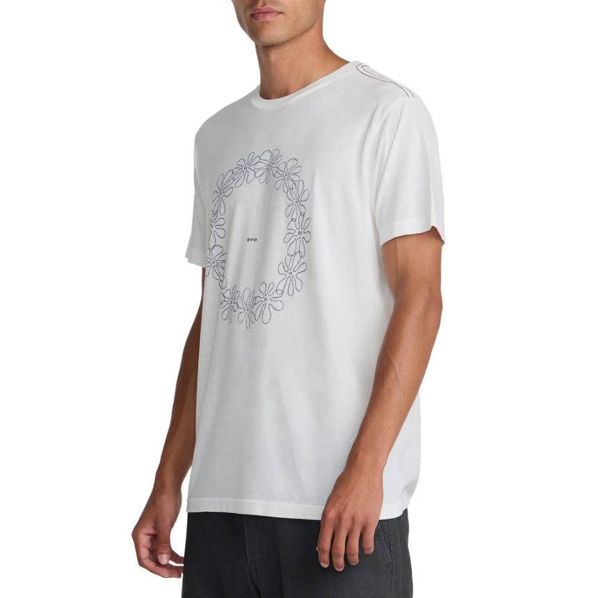 RVCA RVCA Men's Bryce Lei Short Sleeve Shirt - Antique White Antique White M Mens T-Shirts