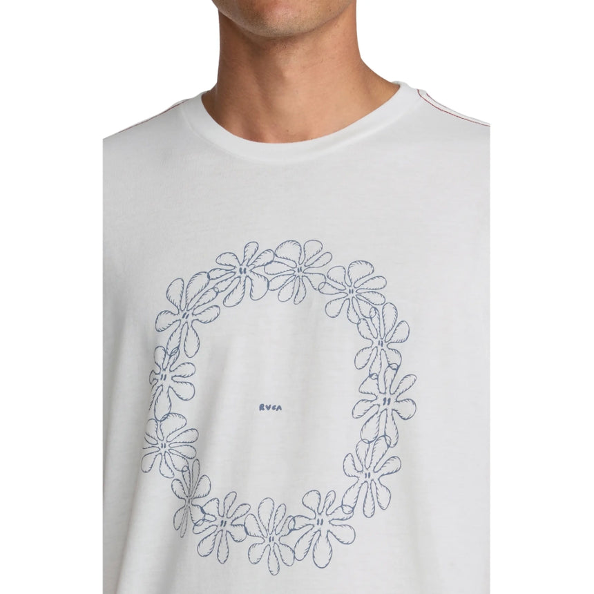 RVCA RVCA Men's Bryce Lei Short Sleeve Shirt - Antique White Antique White M Mens T-Shirts