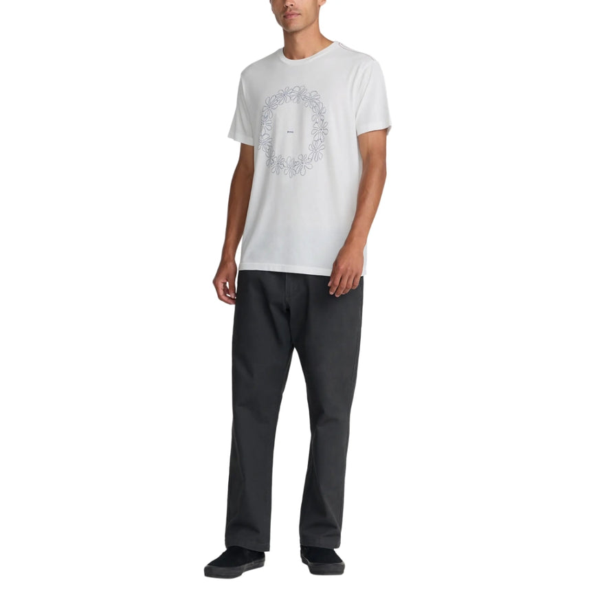 RVCA RVCA Men's Bryce Lei Short Sleeve Shirt - Antique White Antique White M Mens T-Shirts