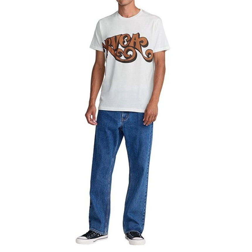 RVCA RVCA Men's Classic Short Sleeve Shirt - Antique White Antique White S Mens T-Shirts