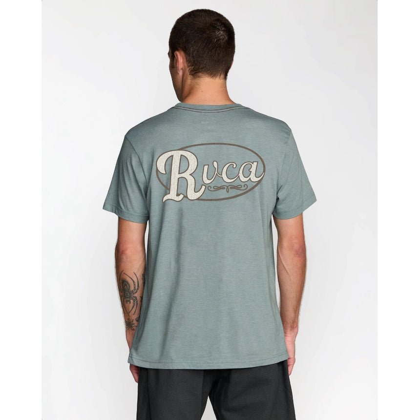 RVCA RVCA Men's Corral Short Sleeve Shirt - Lead Lead M Mens T-Shirts