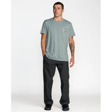RVCA RVCA Men's Corral Short Sleeve Shirt - Lead Lead M Mens T-Shirts