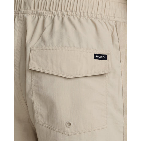 RVCA RVCA Men's Crest Elastic 17" Swim Short - Covert Green Covert Green S Mens Elastic Casual Trunks
