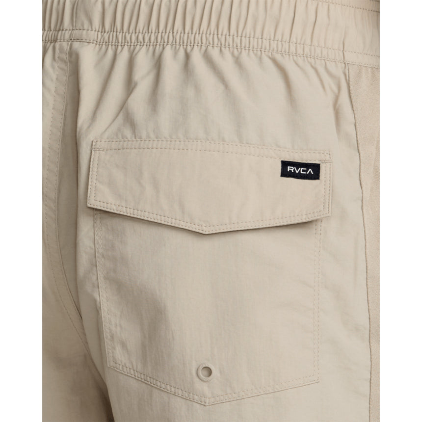 RVCA RVCA Men's Crest Elastic 17" Swim Short - Covert Green Covert Green S Mens Elastic Casual Trunks