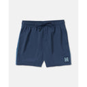 RVCA RVCA Men's Crest Elastic 17" Swim Short - Moody Blue Moody Blue S Mens Elastic Casual Trunks