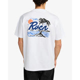 RVCA RVCA Men's Currents Short Sleeve Shirt - Antique White Antique White S Mens T-Shirts