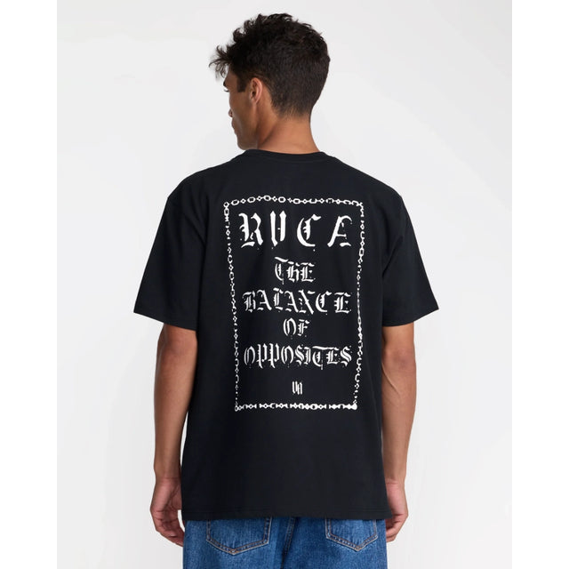 RVCA RVCA Men's Dark Link Short Sleeve Shirt - Black Black S Mens T-Shirts
