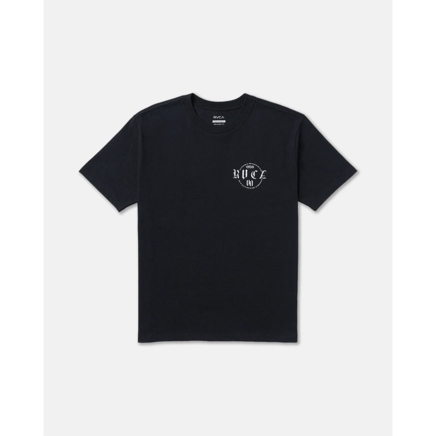 RVCA RVCA Men's Dark Link Short Sleeve Shirt - Black Black S Mens T-Shirts