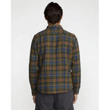 RVCA RVCA Men's Dayshift Flannel Long Sleeve - Olive Olive S Mens Button Up Long Sleeve Shirts