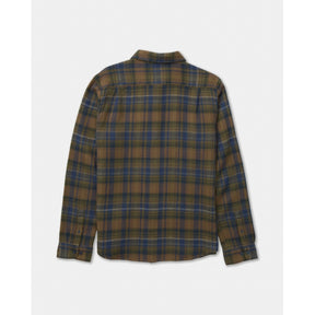 RVCA RVCA Men's Dayshift Flannel Long Sleeve - Olive Olive S Mens Button Up Long Sleeve Shirts