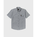 RVCA RVCA Men's Dayshift Stripe II Short Sleeve Shirt - Chambray Chambray S Mens Button Up Short Sleeve Shirts