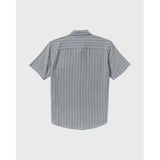 RVCA RVCA Men's Dayshift Stripe II Short Sleeve Shirt - Chambray Chambray S Mens Button Up Short Sleeve Shirts