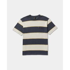 RVCA RVCA Men's Dayshift Stripe Short Sleeve Shirt - Light Khaki Light Khaki S Mens Button Up Short Sleeve Shirts