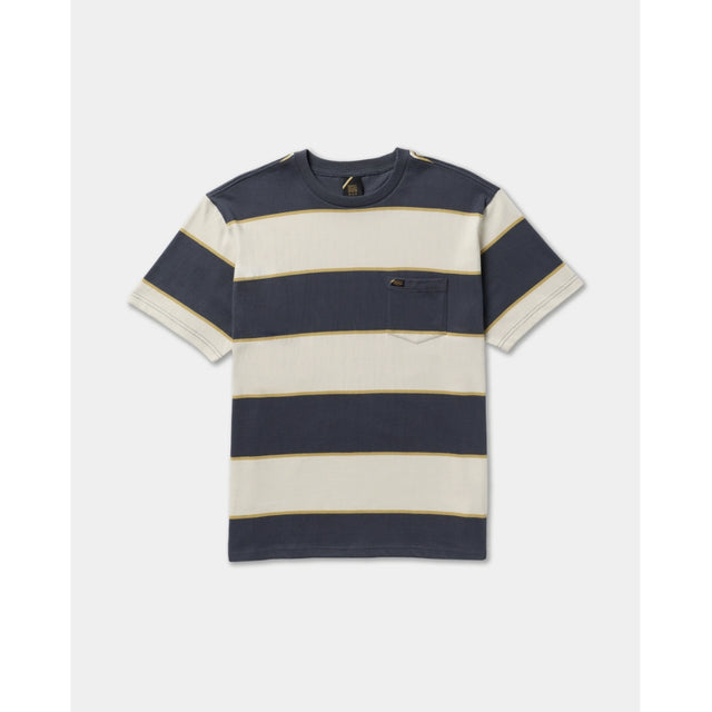 RVCA RVCA Men's Dayshift Stripe Short Sleeve Shirt - Light Khaki Light Khaki S Mens Button Up Short Sleeve Shirts