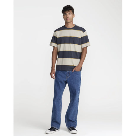 RVCA RVCA Men's Dayshift Stripe Short Sleeve Shirt - Light Khaki Light Khaki S Mens Button Up Short Sleeve Shirts
