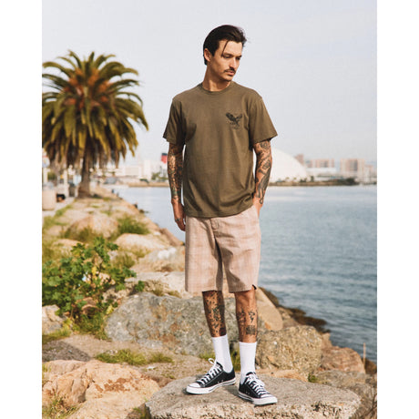 RVCA RVCA Men's Dayshift Suiting Short - Dark Khaki Dark Khaki 28 Mens Casual Shorts