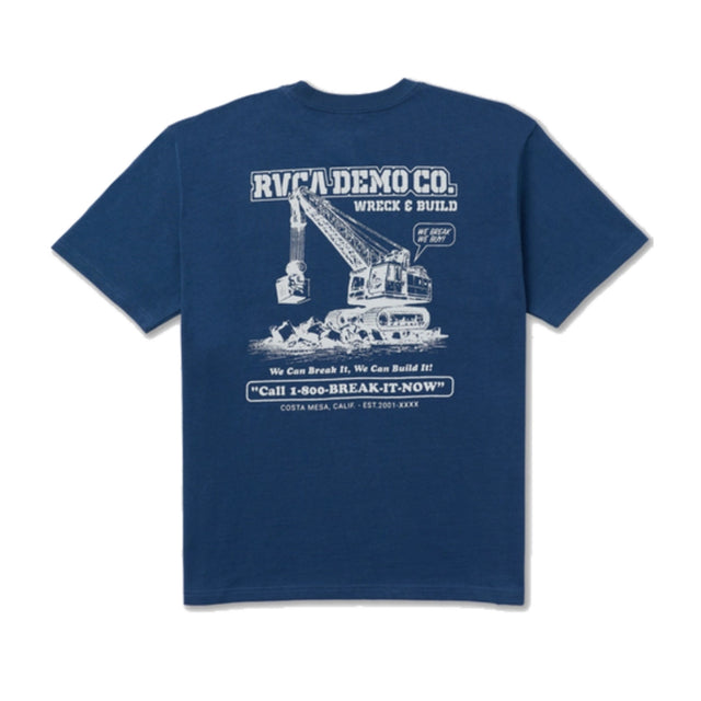RVCA RVCA Men's Demo Short Sleeve Shirt - Dark Denim Dark Denim S Mens T-Shirts
