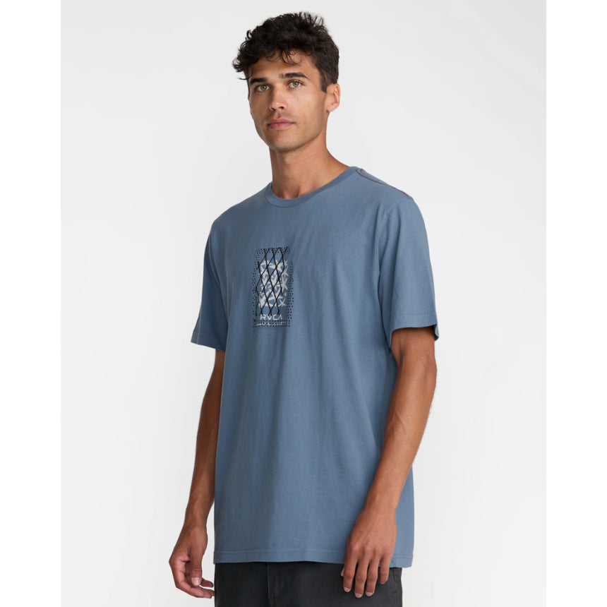 RVCA RVCA Men's Endo Bones Short Sleeve Shirt - Vintage Navy Vintage Navy S Mens T-Shirts
