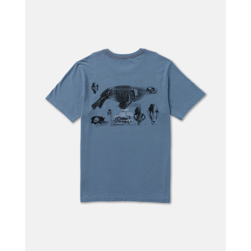 RVCA RVCA Men's Endo Bones Short Sleeve Shirt - Vintage Navy Vintage Navy S Mens T-Shirts