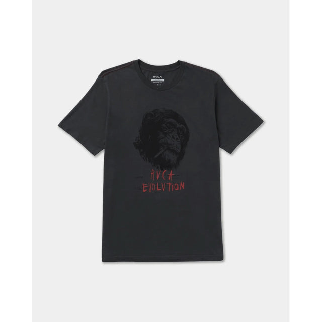 RVCA RVCA Men's Evolution Short Sleeve Shirt - Pirate Black Pirate Black S Mens T-Shirts