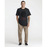 RVCA RVCA Men's Evolution Short Sleeve Shirt - Pirate Black Pirate Black S Mens T-Shirts