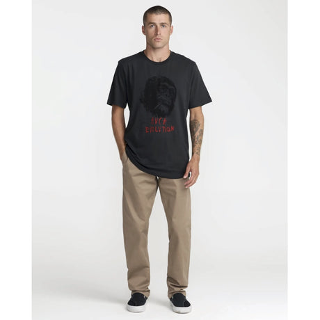 RVCA RVCA Men's Evolution Short Sleeve Shirt - Pirate Black Pirate Black S Mens T-Shirts