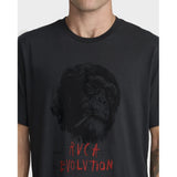RVCA RVCA Men's Evolution Short Sleeve Shirt - Pirate Black Pirate Black S Mens T-Shirts