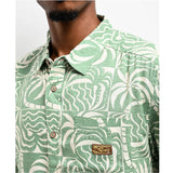 RVCA RVCA Men's Exotica Short Sleeve Button Up Shirt Pale Mauve M Mens Button Up Short Sleeve Shirts