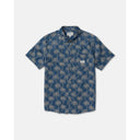 RVCA RVCA Men's Exotica Short Sleeve Shirt - Dark Denim Dark Denim S Mens Button Up Short Sleeve Shirts