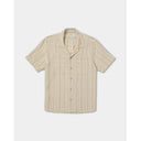 RVCA RVCA Men's Exotica Stripe Short Sleeve Shirt - Light Khaki Light Khaki S Mens Button Up Short Sleeve Shirts
