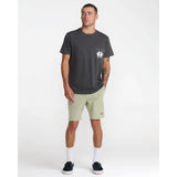 RVCA RVCA Men's Hawaii Crest Short Sleeve Shirt - Ceramic Ceramic S Mens T-Shirts