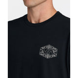 RVCA RVCA Men's Hex Filigre Short Sleeve Shirt - Black Black M Mens T-Shirts