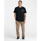 RVCA RVCA Men's Hex Filigre Short Sleeve Shirt - Black Black M Mens T-Shirts