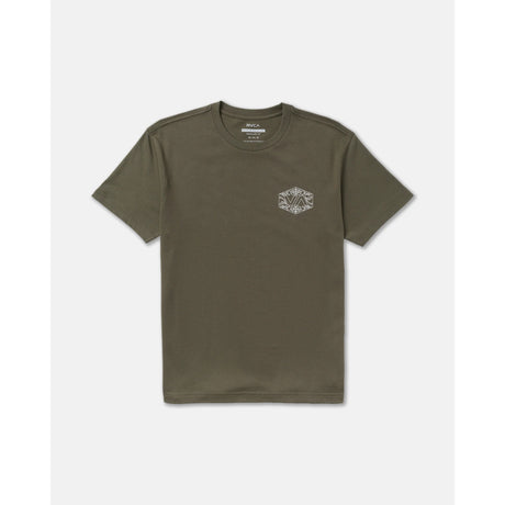 RVCA RVCA Men's Hex Filigre Short Sleeve Shirt - Fatigue Fatigue S Mens T-Shirts
