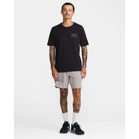 RVCA RVCA Men's Hex Over Short Sleeve Shirt - Black Black S Mens T-Shirts