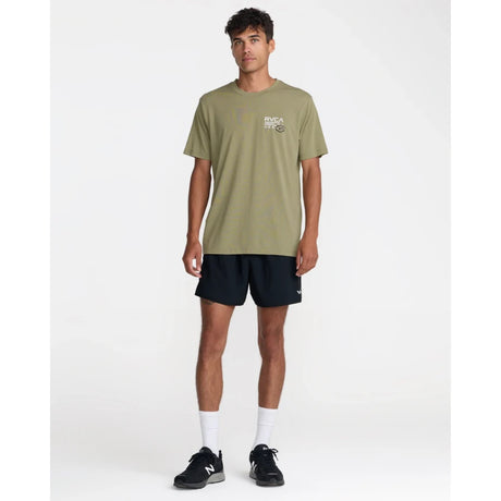 RVCA RVCA Men's Hex Over Short Sleeve Shirt - Covert Green Covert Green S Mens T-Shirts