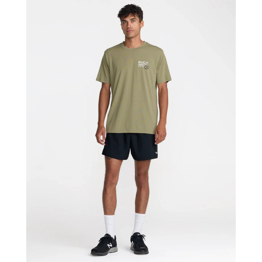 RVCA RVCA Men's Hex Over Short Sleeve Shirt - Covert Green Covert Green S Mens T-Shirts