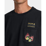 RVCA RVCA Men's Hot Dice Short Sleeve Shirt - Black Black S Mens T-Shirts