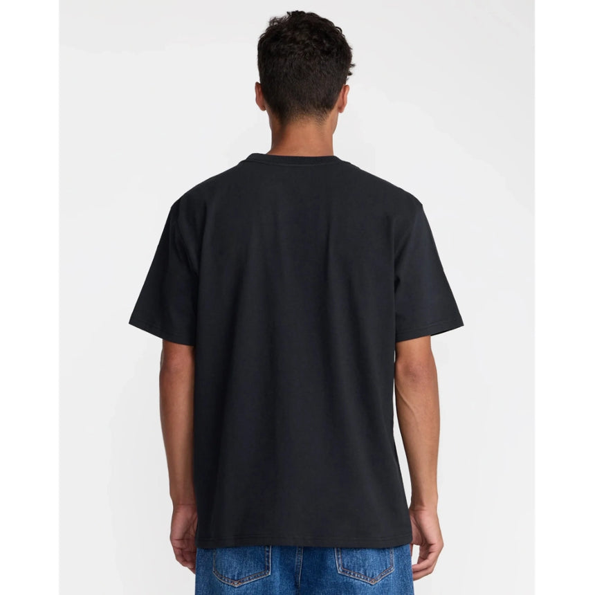RVCA RVCA Men's Hot Dice Short Sleeve Shirt - Black Black S Mens T-Shirts